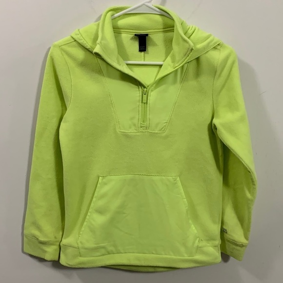 All in Motion Chartreuse Hooded Jacket Quartet Zip, Size M (8/10) good cond - Picture 1 of 5